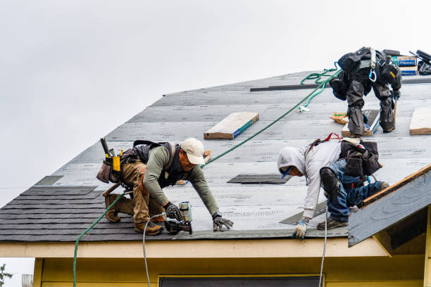 Professional Gutter Installation technician working in Tuckahoe, VA